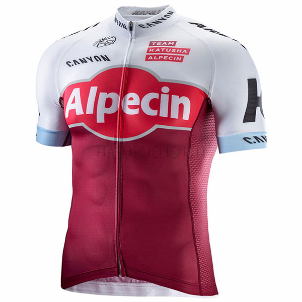 Maglia Katusha Alpecin 2017 Rosso e Bianco - Clicca l'immagine per chiudere